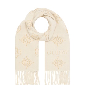 Carmella Jacquard Logo Scarf