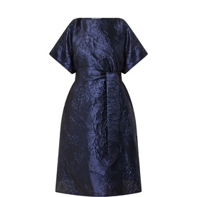 Laoise Belted Jacquard Dress