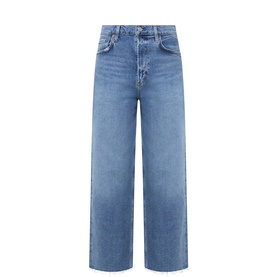 Ren Frayed-Hem Wide Leg Jeans