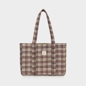 Check Twill Tote Bag