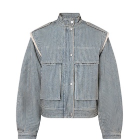 Edany Hickory Striped Twill Jacket