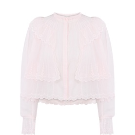 Kelmon Embroidered Voile Blouse