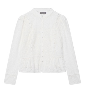 Lace Peplum Blouse