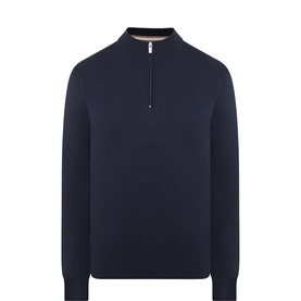 Solid Half-Zip Sweater