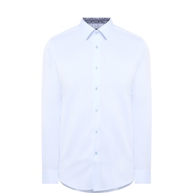 Contrast Trim Slim-Fit Formal Shirt
