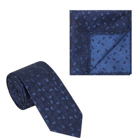 Flower Tie & Pocket Square Set
