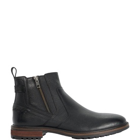 Scouter Leather Zip Ankle Boots