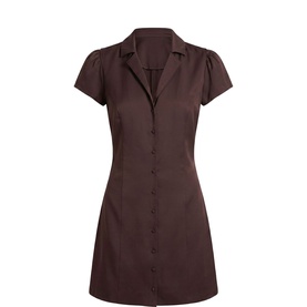 Blair Satin Mini Shirt Dress
