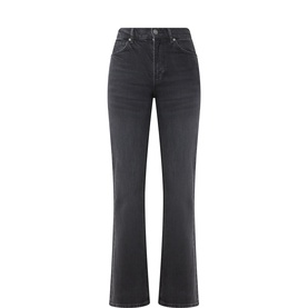 Double Knot High-Rise Straight Jeans