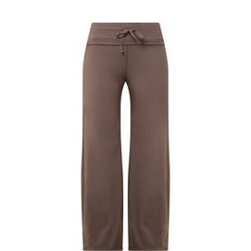 Free People Movement Sweat Bottom in Sandstorm, wide-leg silhouette with drawstring waistband and relaxed fit