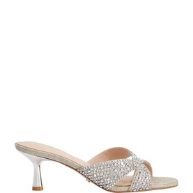 Monette Embellished Heeled Mules
