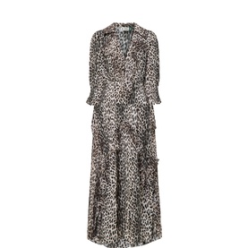Rosanna Leopard Ruffle Dress