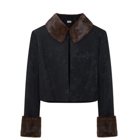 Luanne Faux-Fur-Trim Jacket