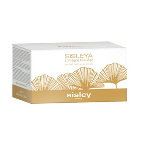 Sisley Sisle&yuml;a L'Int&eacute;gral Anti-&Acirc;ge cream in white and gold packaging with ginkgo leaf design