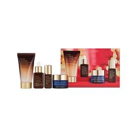 Est&eacute;e Lauder Advanced Night Repair Discovery Skincare Set containing serum, moisturiser, eye cream and cleanser with gift box