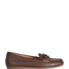 Girella Leather Bow Loafers