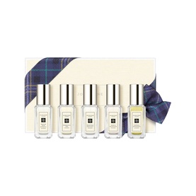 Jo Malone Christmas Edition Bestsellers Cologne Collection Gift Set, five miniature bottles in tartan-ribboned box