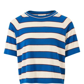 Raglan Striped Knitted Sweater