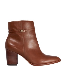 Pagety Leather Heeled Ankle Boots