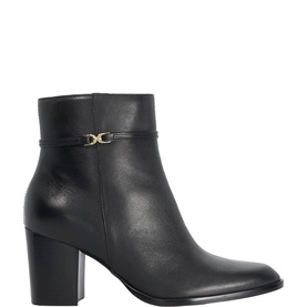 Pagety Leather Heeled Ankle Boots
