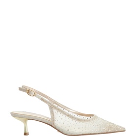 Cirelle Embellished Slingback Court Shoes
