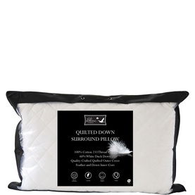 Quilted Down Surround Pillow