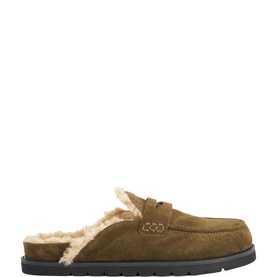 Goldy Faux-Shearling Backless Mules