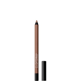 MAC Kajal Excess Longwear Smoky Eye Liner in Bark, nude brown kohl pencil with black cap, shown open and capped