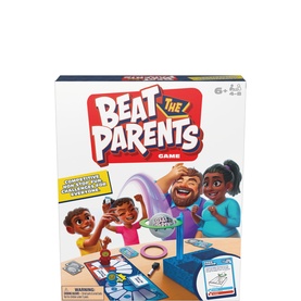 Beat the Parents family board game, multi-coloured box showing adults and children playing together, ages 6 and up