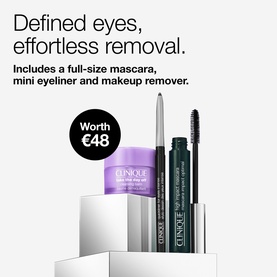 Clinique High Impact Lash & Liner Makeup Gift Set with full-size mascara, mini eyeliner and makeup remover, worth &euro;48