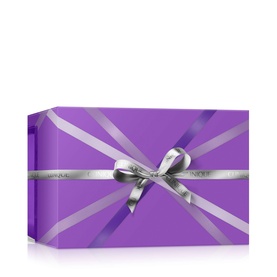 Clinique Smart Clinical Repair Wrinkle Correcting Serum Gift Set in purple box with silver ribbon bow