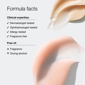 Clinique Moisture Surge Hydration Travel Skincare Set formula facts showing cream textures with clinical and fragrance-free claims