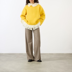 Double-Knit Oversized Sweater