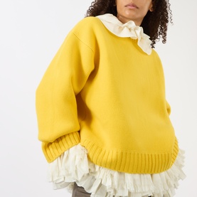 Double-Knit Oversized Sweater
