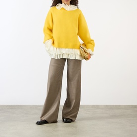 Double-Knit Oversized Sweater
