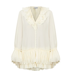 Habotai Frill Blouse