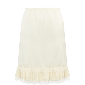 Fluid Satin Frill Skirt