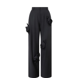 High-Waisted Cargo Trousers