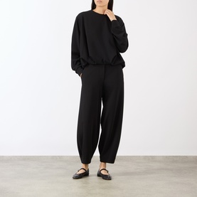 Curved Leg Cropped Trousers