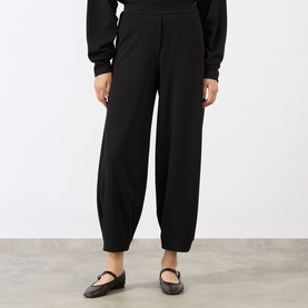 Curved Leg Cropped Trousers