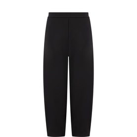 Curved Leg Cropped Trousers