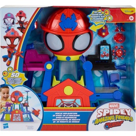 Marvel Spidey and His Amazing Friends Rescue HQ playset in multi-colour with figures and accessories included
