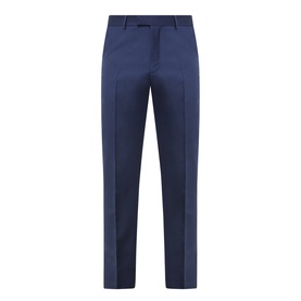 Tiger of Sweden Suit Trouser in sea blue, slim-fit cut with pressed crease, belt loops, and flat-front styling