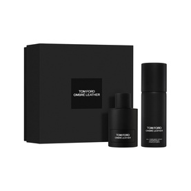 Tom Ford Ombr&eacute; Leather Eau de Parfum & All Over Body Spray Gift Set, black box with EDP bottle and body spray