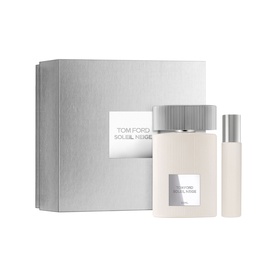 Tom Ford Soleil Neige Eau de Parfum Gift Set 50ml, silver gift box with full-size bottle and travel spray