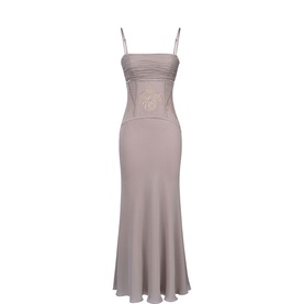 Catalina Lace Panelled Flared Dress