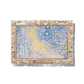 Bobbi Brown The Met Eye Shadow Palette, ornate gold compact with blue, white and gold shimmer eyeshadow pan