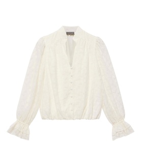 Feather Burnout Blouse