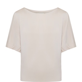 Nina Satin Relaxed-Fit Blouse
