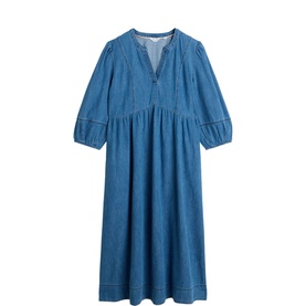 Krystin Denim Flared Dress